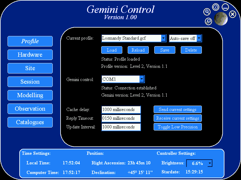 Gemini Control